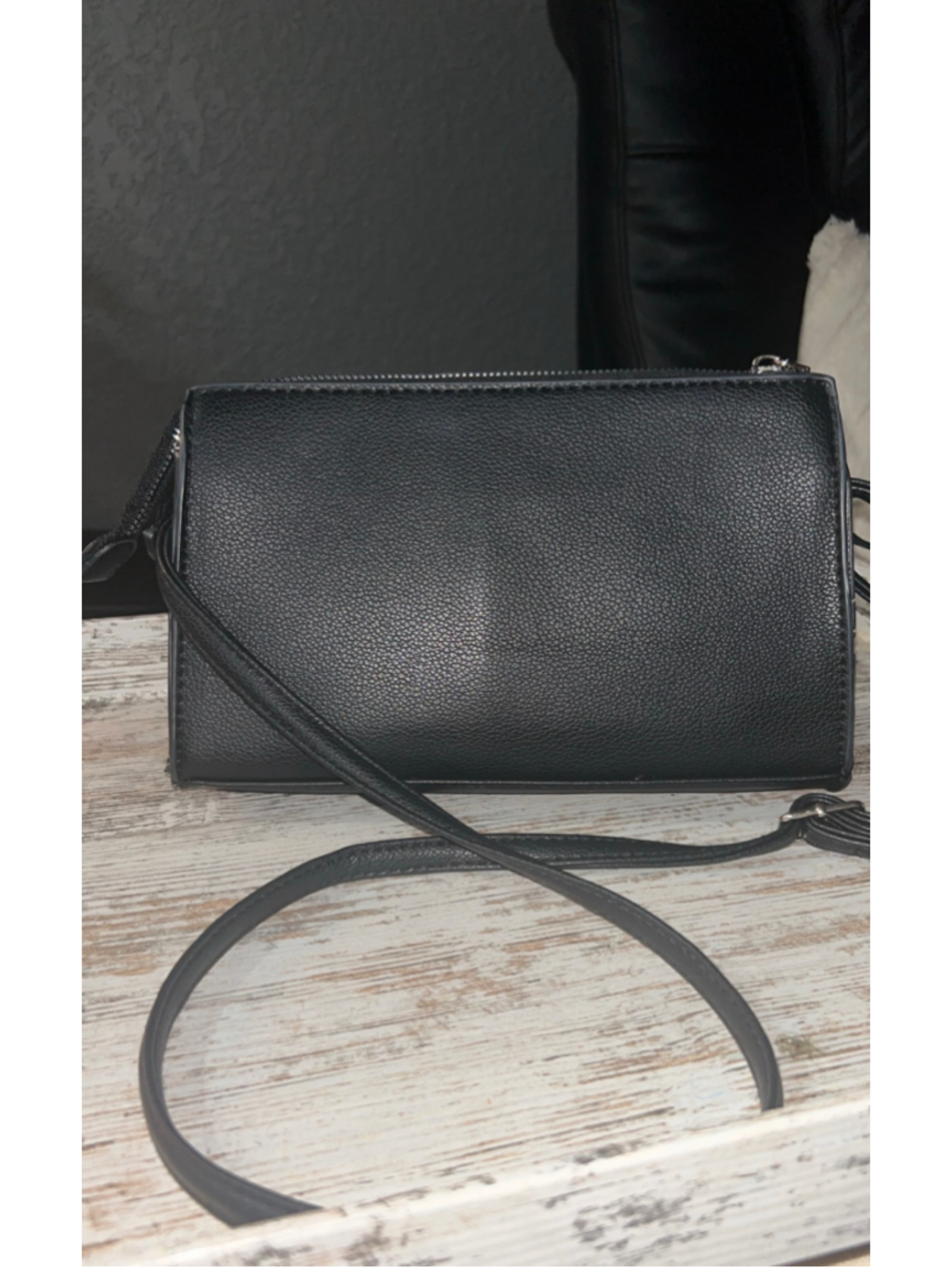 Women's Unbranded Quilted Crossbody Bag One Size Black Gold - Picture 5 of 9